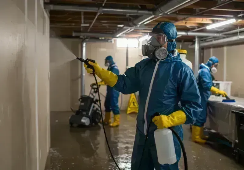 Basement Sanitization and Antimicrobial Treatment process in Edgewater, IL